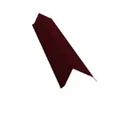 Планка торцевая 142х100 0,5 Velur RAL 3005 красное вино
