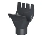 Воронка выпускная МЕТАЛЛ ПРОФИЛЬ Foramina PUR D125/100 Ral 7024