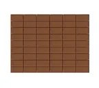 Брусчатка Braer Прямоугольник (кирпич) 100х200х60 мм Коричневый