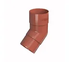 Колено трубы ТЕХНОНИКОЛЬ ПВХ 125/82, 135°, красный