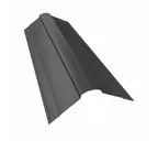 Планка конька фигурного 150x150 0,45 PE с пленкой RAL 9006 бело-алюминиевый