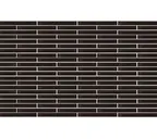 Клинкерная плитка KING KLINKER FREE ART 17 Onyx black гладкая LF, 490х52х14 мм