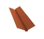 Планка ендовы верхней Grand Line 115х30х115 0,5 Velur RAL 8004 терракота