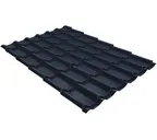 Металлочерепица Grand Line Classic 0,45 Drap RAL 7024 Мокрый асфальт