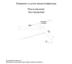 Планка карнизная 100х69х2000 (ECOSTEEL_MA-01-Сосна-0.5)