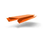 Планка угла внутреннего сложного БХ new 0,45 PE с пленкой RAL 2004 оранжевый (2м)