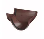 Угол желоба ТЕХНОНИКОЛЬ Пластик 125/82, 90°, коричневый