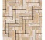 Тротуарная плитка 342 механический завод Паркет 240x80x60мм ColorMix Каракум