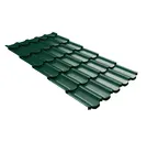 Металлочерепица Grand Line Kvinta plus 0,5 Satin RAL 6005 Зеленый мох | с 3D резом