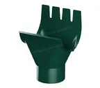 Воронка выпускная МЕТАЛЛ ПРОФИЛЬ Foramina PUR D125/100 Ral 6005