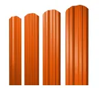 Штакетник Прямоугольный фигурный Grand Line 0,45 Полиэстер RAL2004 Оранжевый