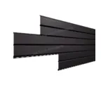 Металлический сайдинг Lбрус Металл-Профиль VALORI DarkGrey, Темно-серый 15х240