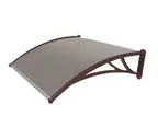 Козырьки Krovent из поликарбоната 1200х930х280 бронзовый (корич.кроншт)
