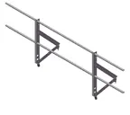 Ограждение кровельное Optima 0,65х2м RAL 3005