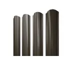 Штакетник Полукруглый Slim фигурный Grand Line 0,45 Drap ST RR 32 Темно-Коричневый