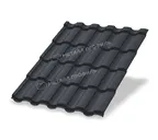 Металлочерепица Металл-Профиль Монтекристо-M 0,5 PURMAN® RAL 7024 Серый графит