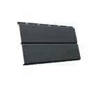 Металлический сайдинг Grand Line ЭкоБрус 0.45 мм 3D Drap ST RAL 7016 антрацитово-серый