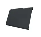 Металлический сайдинг Grand Line Вертикаль 0.5 мм classic Satin Мatt с пленкой RAL 7016 серый антрацит