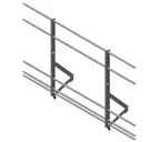 Ограждение кровельное со снегозадерж. Optima 1,2х2м RAL8017