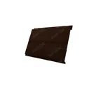 Металлический сайдинг Grand Line Фасадная панель 0.45 мм Print Elite с пленкой Choco Wood