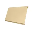 Металлический сайдинг Grand Line Вертикаль 0.45 мм classic Drap ST с пленкой RAL 1014 светлая слоновая кость