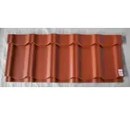 Металлочерепица Grand Line Kvinta plus 0,45 Полиэстер RAL 8004 Терракота