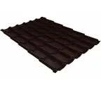 Металлочерепица Grand Line Modern 0,45 Drap RAL 8017 Шоколад