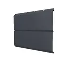 Металлический сайдинг Grand Line ЭкоБрус 0.5 мм Satin с пленкой RAL 7024 мокрый асфальт
