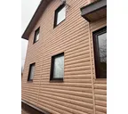 Виниловый сайдинг Docke Блок-Хаус D4.7T LUX под дерево Рябина 3600×243
