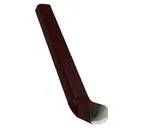 Труба прямоугольная с коленом Vortex 3м RAL 8017