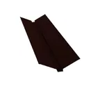 Планка ендовы верхней Grand Line 115х30х115 0,5 GreenCoat Pural BT, matt RR 21 светло-серый (RAL 7040 серое окно)