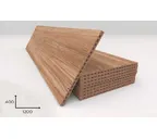 Керамогранитная плита FAVEKER GA20 для НФС, Ordesa Marron, 1200*400*20 мм