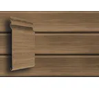 Виниловый сайдинг двухслойный Grand Line Natural-Брус Tundra Кедр 3.00