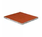 Брусчатка Прямоугольник 100х200х60 мм - Braer красный