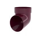 Колено сливное ПВХ Grand Line бордо (RAL 3005)