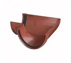 Угол желоба ТЕХНОНИКОЛЬ ПВХ 125/82, 90°, красный