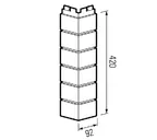Наружный угол к панели Solid Brick