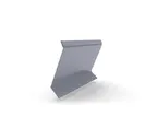 Планка примыкание в штробу 60 0,45 PE с пленкой RAL 9006 бело-алюминиевый