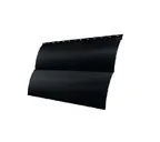 Металлический сайдинг Grand Line Блок-хаус 0.5 м Quarzit lite RAL 9005 черный