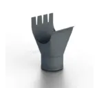 Воронка выпускная МЕТАЛЛ ПРОФИЛЬ Foramina Freeze D125/100 Grey