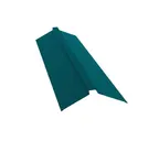 Планка конька фигурного 70x70 0,45 PE с пленкой RAL 5021 водная синь