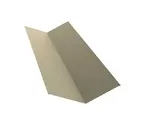 Планка ендовы верхней 145х145 0,5 Satin с пленкой RAL 1015 светлая слоновая кость