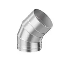 Колено 3-х секционное Металлик и Ко 135х150 AISI 430 0,50