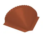 Заглушка малая конусная Drap RAL 8004 терракота