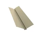 Планка ендовы верхней Grand Line 115х30х115 0,5 Satin RAL 1015 светлая слоновая кость