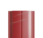 Штакетник Металл Профиль ELLIPSE-T 0,45 Полиэстер RAL3011 Коричнево-красный