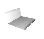 Планка примыкания нижняя 20х122х260х15 0,5 Satin с пленкой RAL 7016 антрацитово-серый