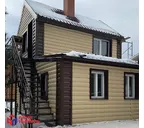 Виниловый сайдинг Альта-Профиль БЛОКХАУС Золотистый 3100x200x1.1