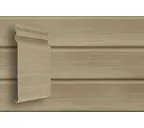 Виниловый сайдинг двухслойный Grand Line Natural-Брус Tundra Граб 3.00