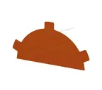 Заглушка конька круглого простая NormanMP (ПЭ-01-2004-0.5)